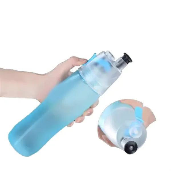 24 OZ Portable Sports Fitness Spray Cooling Water Bottle