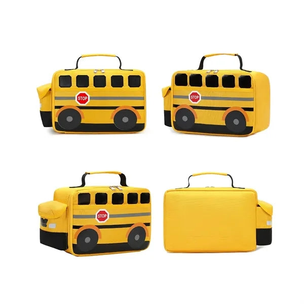Children School Bus Cooler Lunch Bag