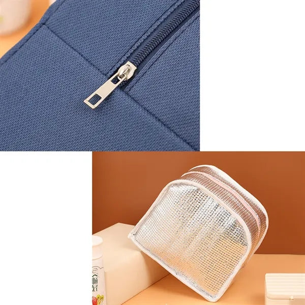 A lovely Oxford cloth insulated lunch bag