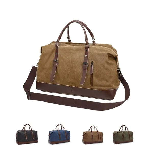 Travel Duffel Canvas Weekender Bag