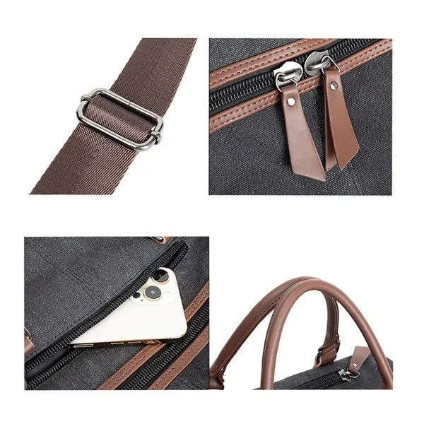 Travel Duffel Canvas Weekender Bag