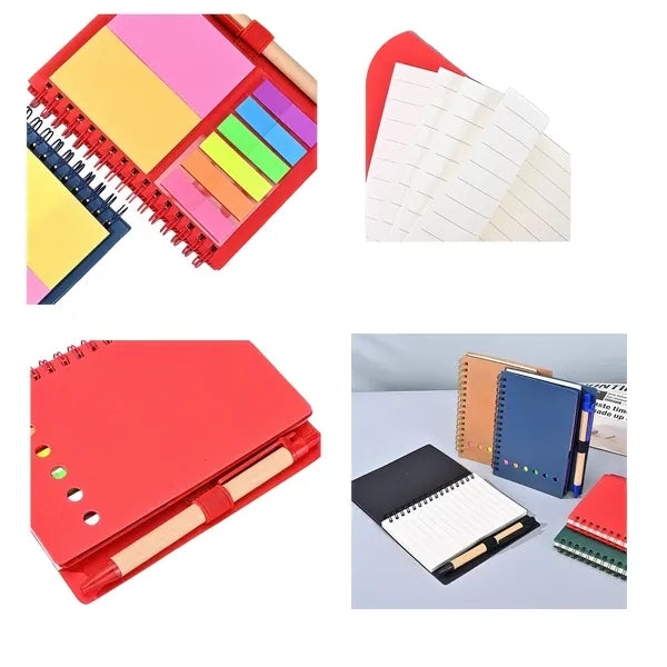Spiral Bound Sticky Note Notebook