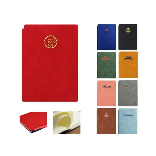 A5 Leather Cover Notebook With Pen Holder