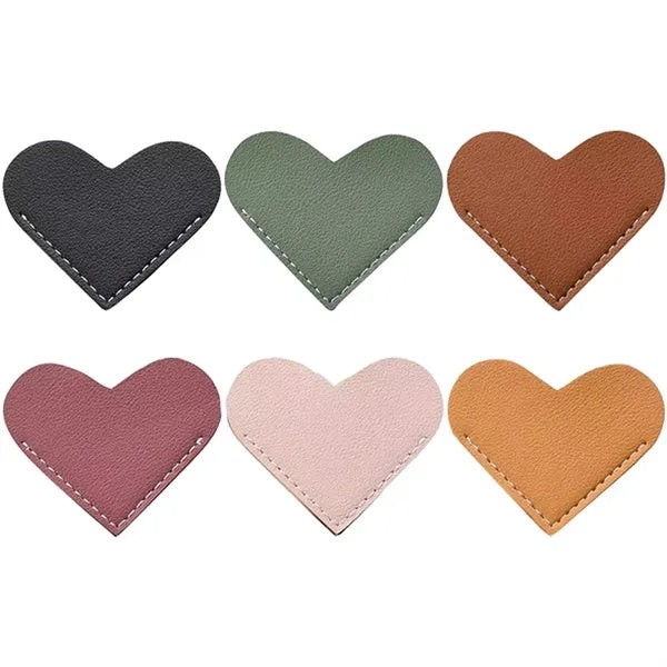 Leather Heart Bookmarks