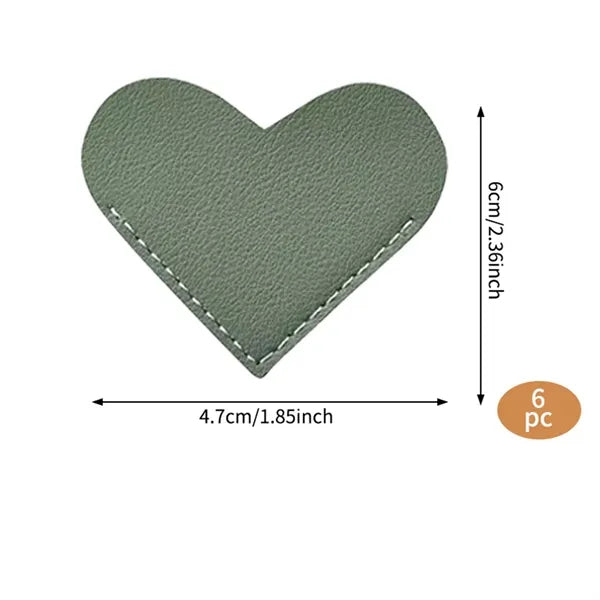 Leather Heart Bookmarks