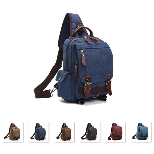 Retro Crossbody Bag Sling Canvas Messenger