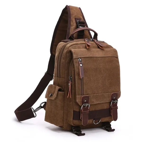 Retro Crossbody Bag Sling Canvas Messenger