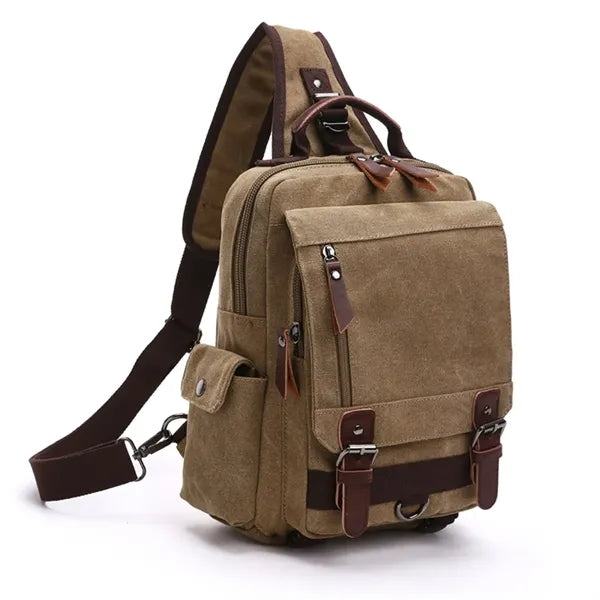 Retro Crossbody Bag Sling Canvas Messenger