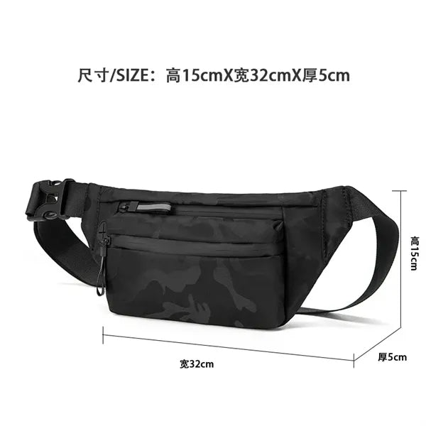 Sling Bag Chest Black Men