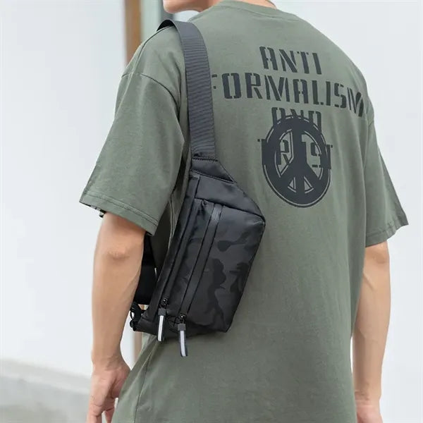 Sling Bag Chest Black Men