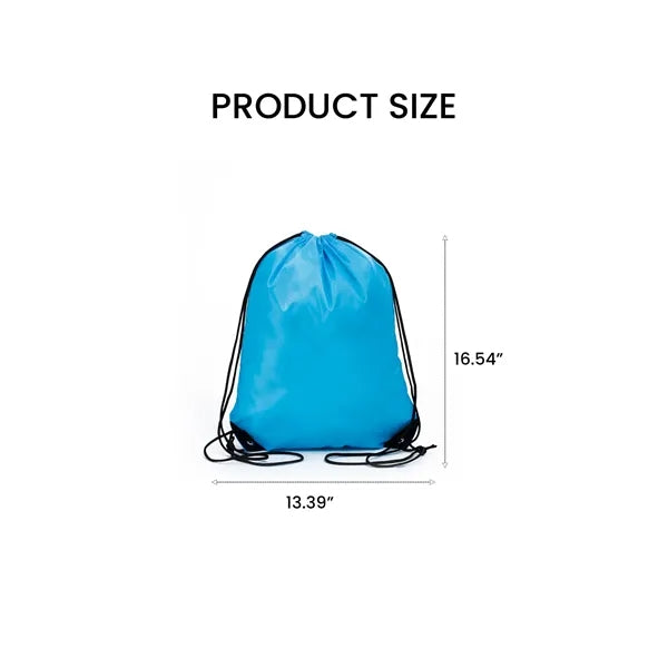 Full color Polyester Drawstring Sports Backpack