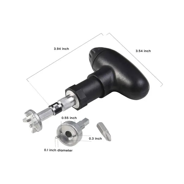 T-Handle Ratchet Screwdriver Set with Interchangeable Bits