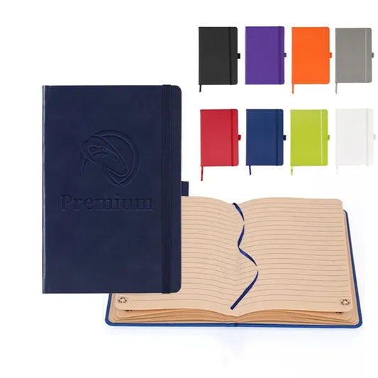 Soft Premium PU Leather Sustainable Notebook with Pen Loop