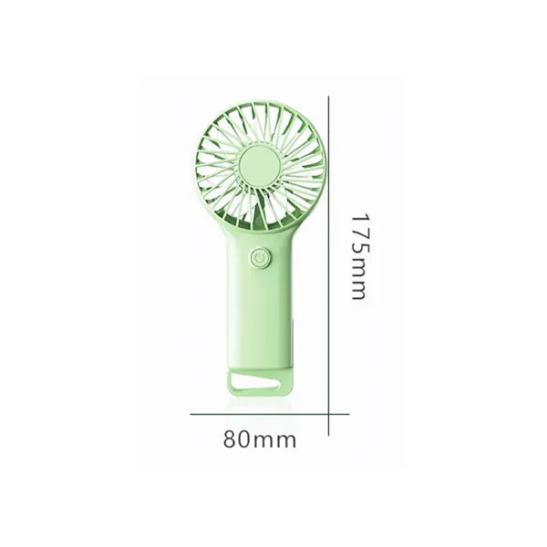 USB Rechargeable Handheld Fan with Portable Lanyard Hole