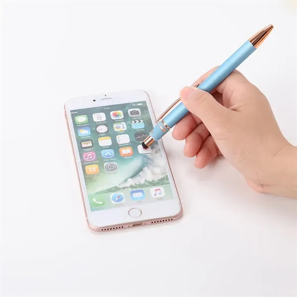 Spinner Metal Ballpoint Pen with Stylus