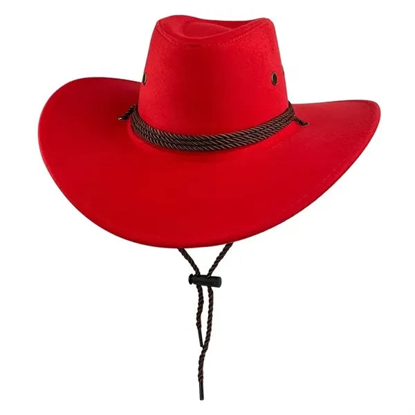 Cowboy Suede Outdoor Sun Horse Riding Big Brim Hat