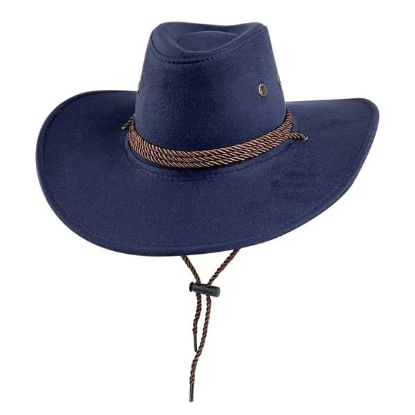Cowboy Suede Outdoor Sun Horse Riding Big Brim Hat