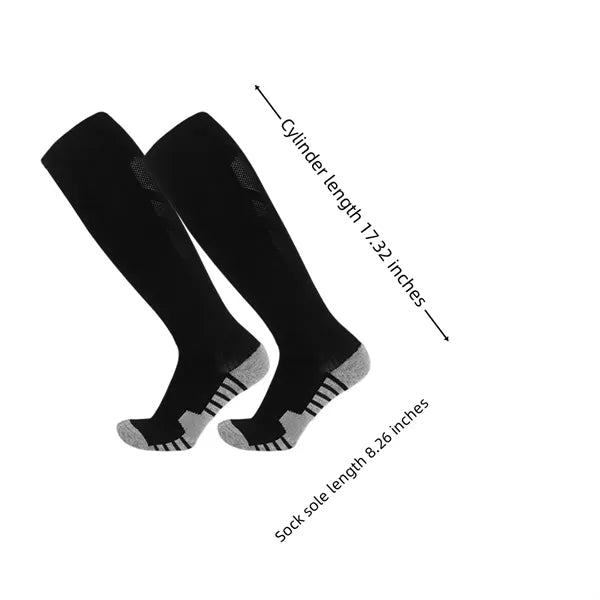 Breathable Non-Slip High-Top Sports Football Socks