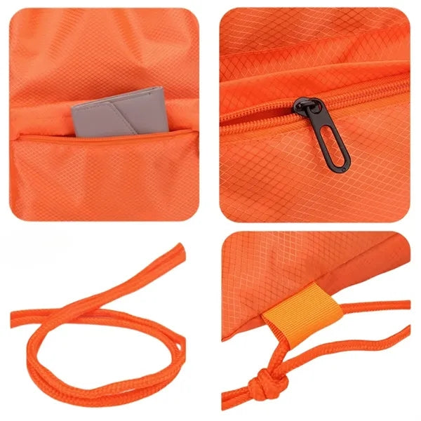 Drawstring Cinch Backpack Gym Yoga Travel School Bags