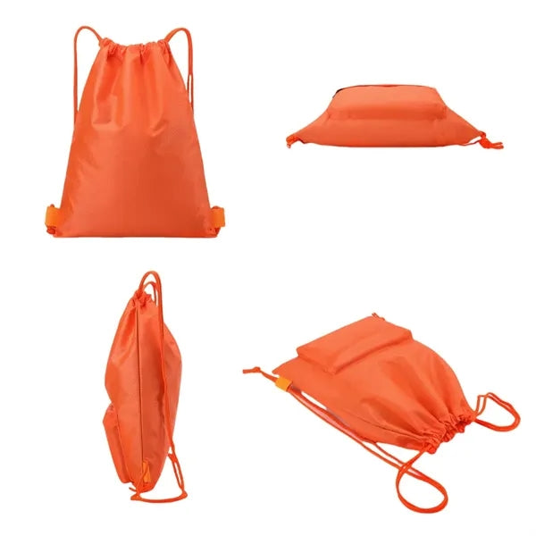 Drawstring Cinch Backpack Gym Yoga Travel School Bags