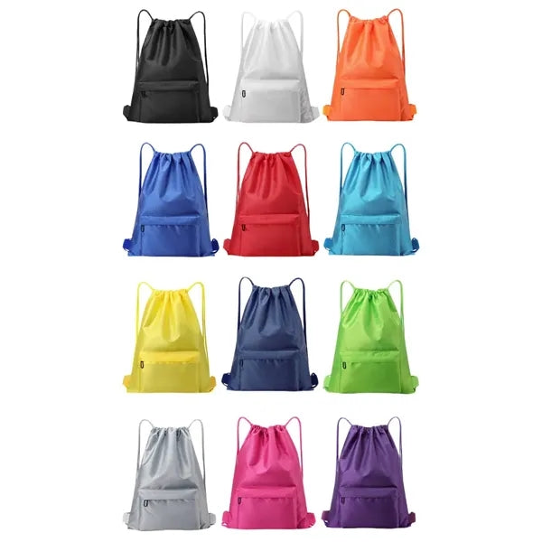 Drawstring Cinch Backpack Gym Yoga Travel School Bags