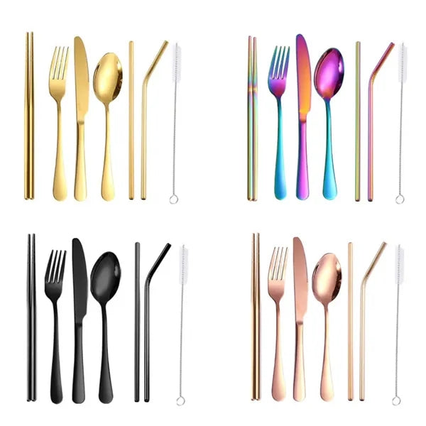 Stainless Steel Outdoor Travel Portable Cutlery Set