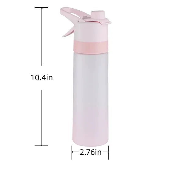 22 OZ. Misting 2 in 1 Large Capacity Workout Water Bottle