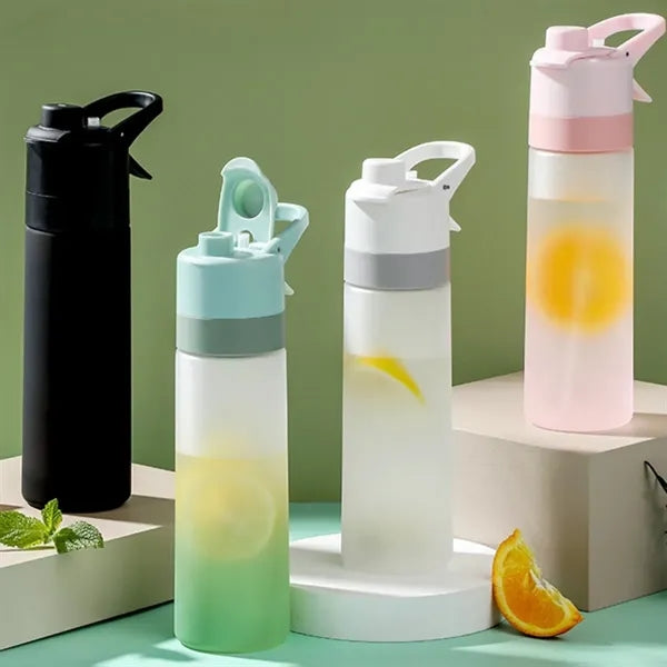 22 OZ. Misting 2 in 1 Large Capacity Workout Water Bottle