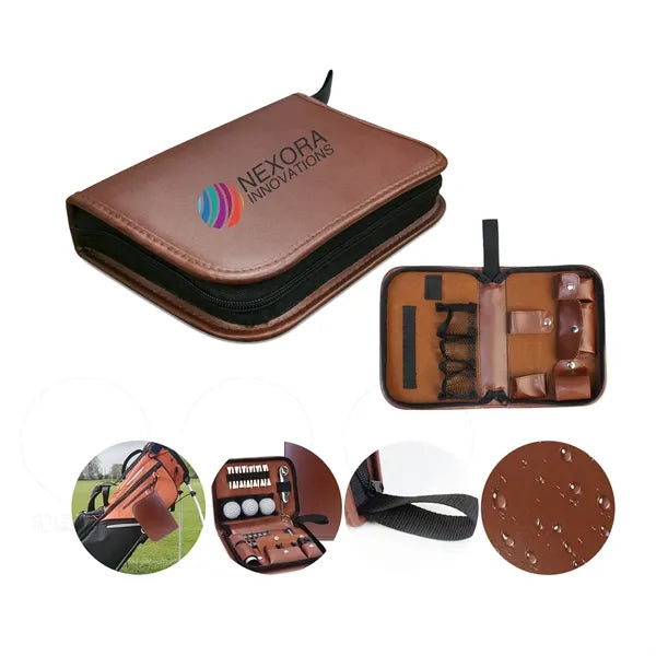 PU Leather Golf Accessories Bag
