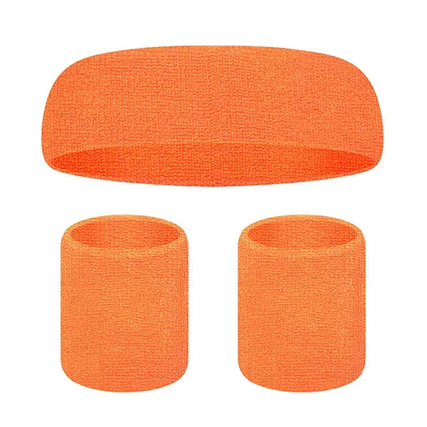 Sports Headband and Wrist Guard Set