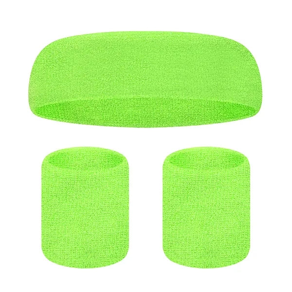 Sports Headband and Wrist Guard Set