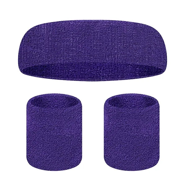 Sports Headband and Wrist Guard Set