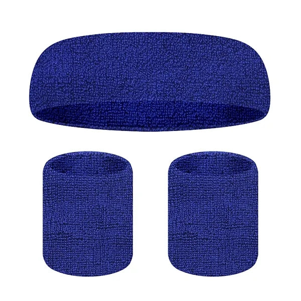 Sports Headband and Wrist Guard Set