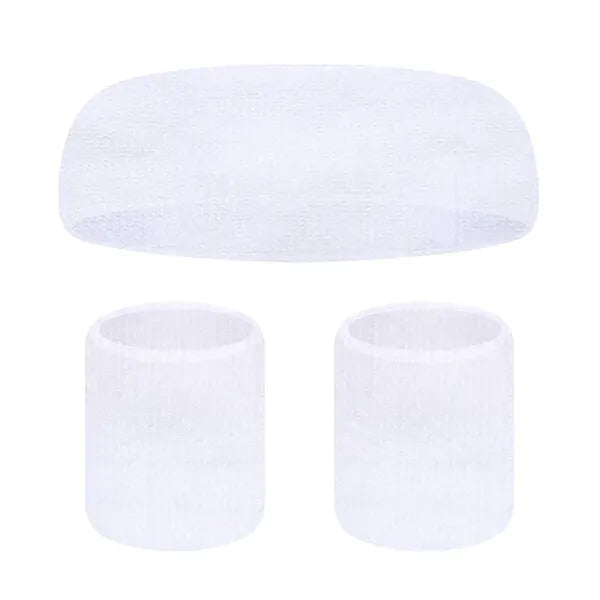 Sports Headband and Wrist Guard Set