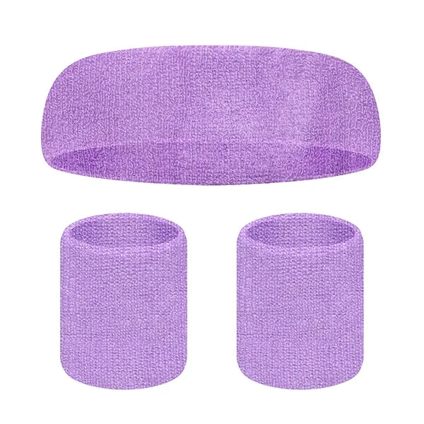 Sports Headband and Wrist Guard Set