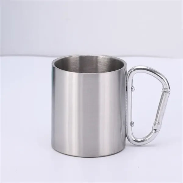 10oz Stainless Steel Mountain Buckle Handle Water Cup