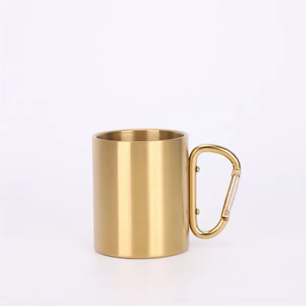 10oz Stainless Steel Mountain Buckle Handle Water Cup