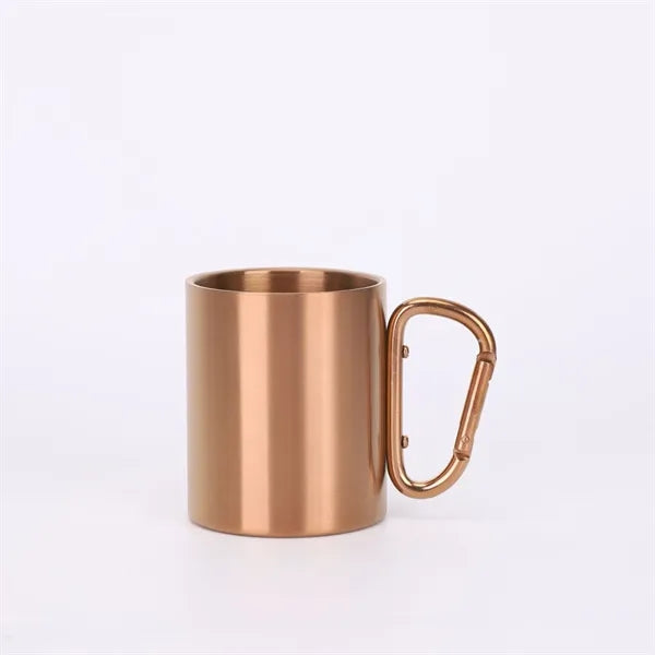 10oz Stainless Steel Mountain Buckle Handle Water Cup