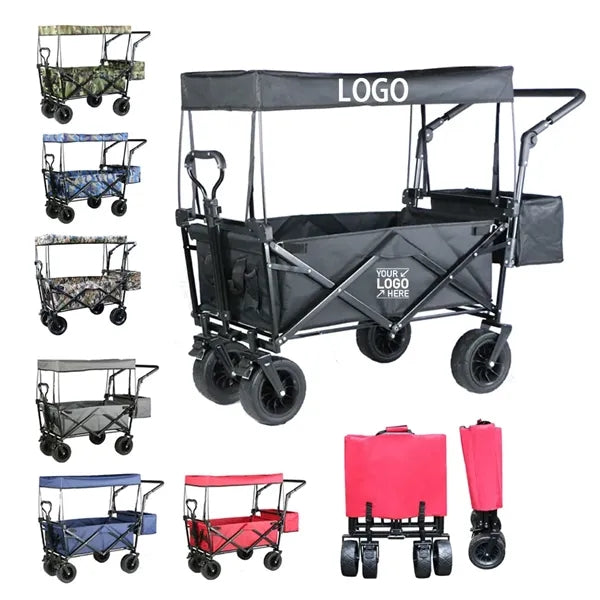 Outdoor Four-wheel Foldable Portable Picnic Trolley
