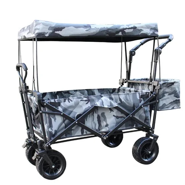 Outdoor Four-wheel Foldable Portable Picnic Trolley