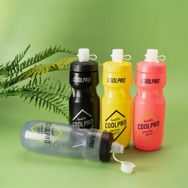Squeeze Water Bottles 24 oz with Easy Open Push