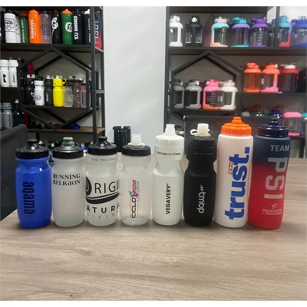 Squeeze Water Bottles 24 oz with Easy Open Push