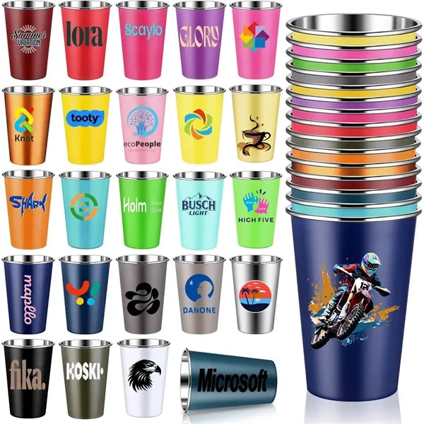 16 oz Stainless Steel Pint Cups