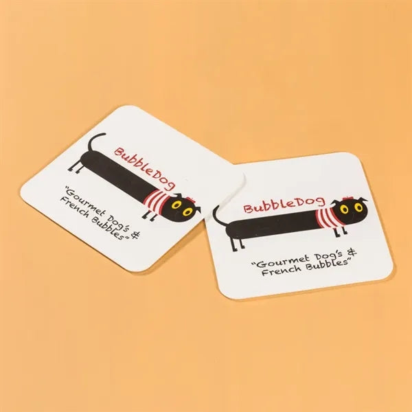 4" Custom Printed Pulpboard Coaster (12pt-54pt)