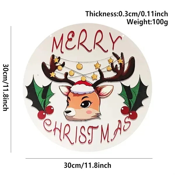 Christmas Door Sign Decoration