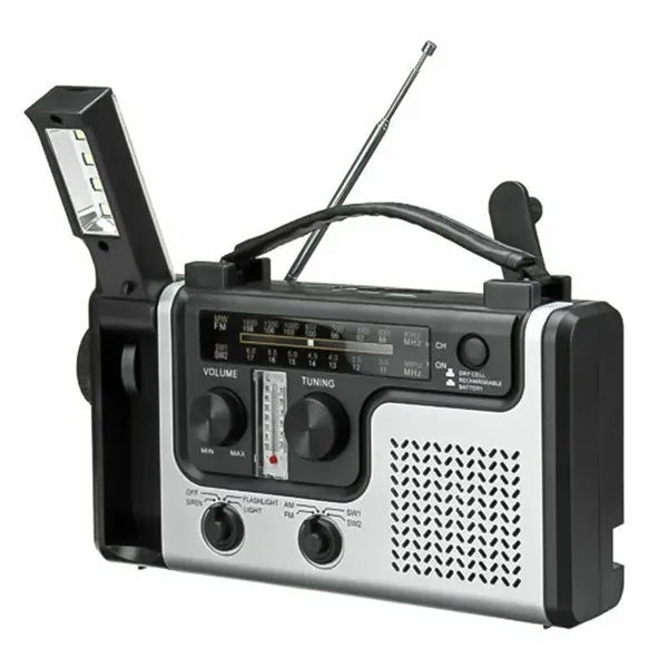 Hand Crank Radio with Solar Charging