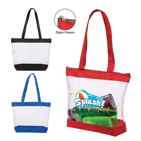 Everyday Clear Zipper Tote