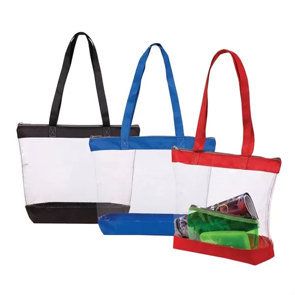 Everyday Clear Zipper Tote