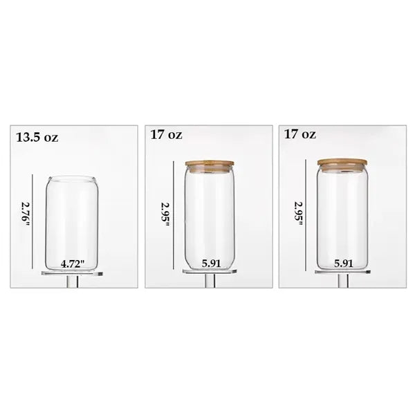 Eco-Friendly Borosilicate Glass Tumbler with Lid & Straw