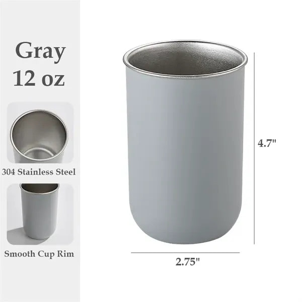 12oz 304 Stainless Steel Toothbrush Cup